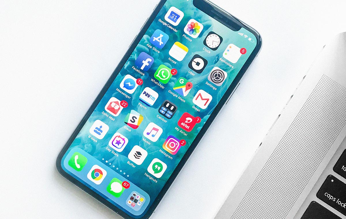 iPhone and laptop