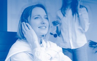 Smiling Woman with Headset